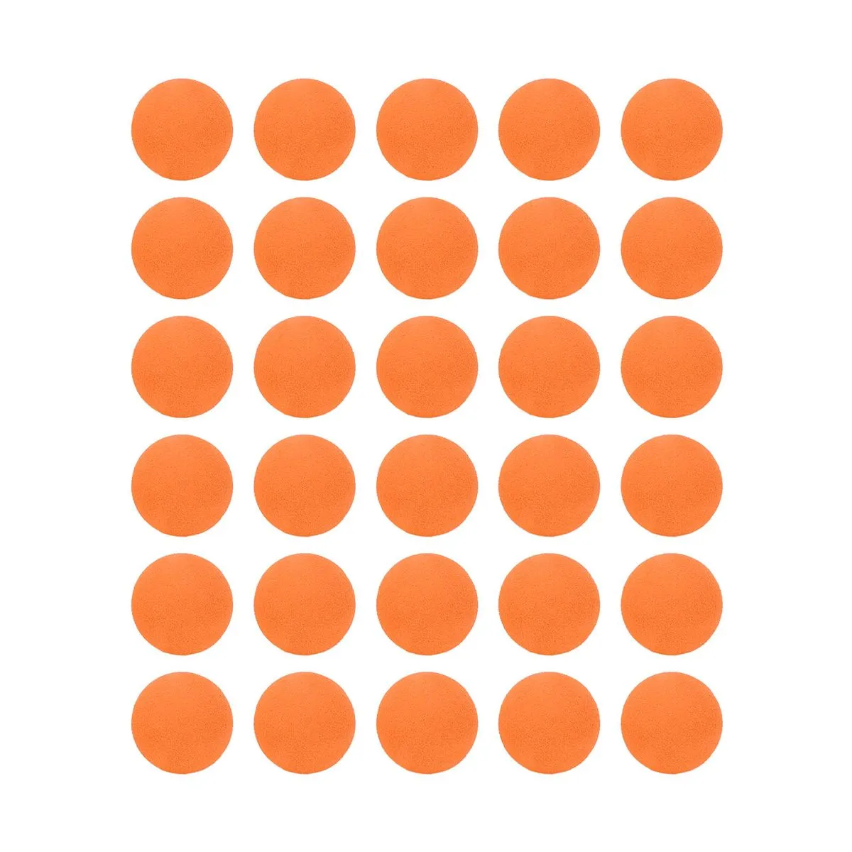 30pc EVA Foam Golf Balls Orange 21.5mm