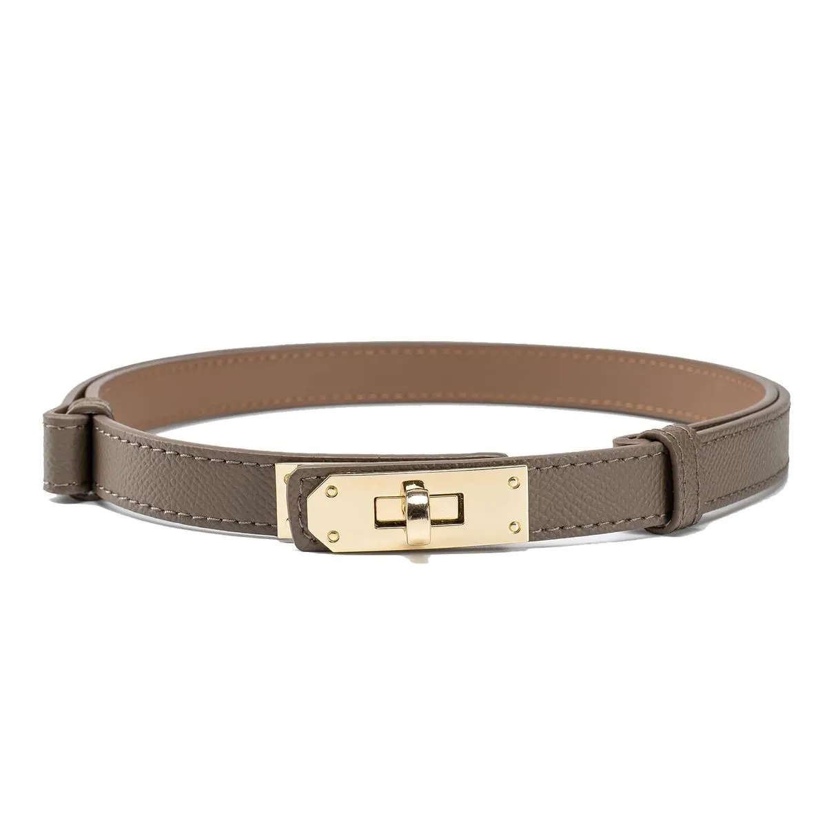 Thin Belts For Womens Skinny Belts For Dresses Women Solid Color Lock Belts
