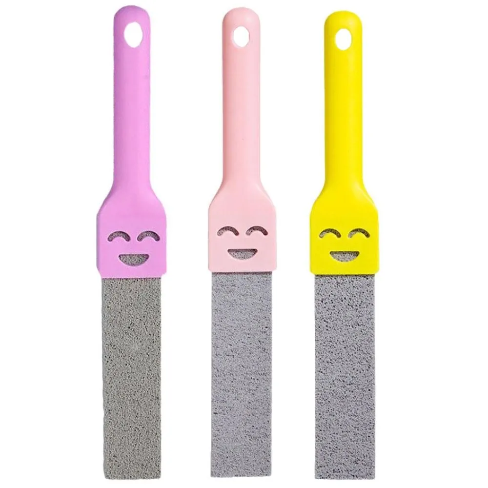 Home Pumice Stone Stain Removal Toilet Cleaning Brush Set of 3 - 27cm