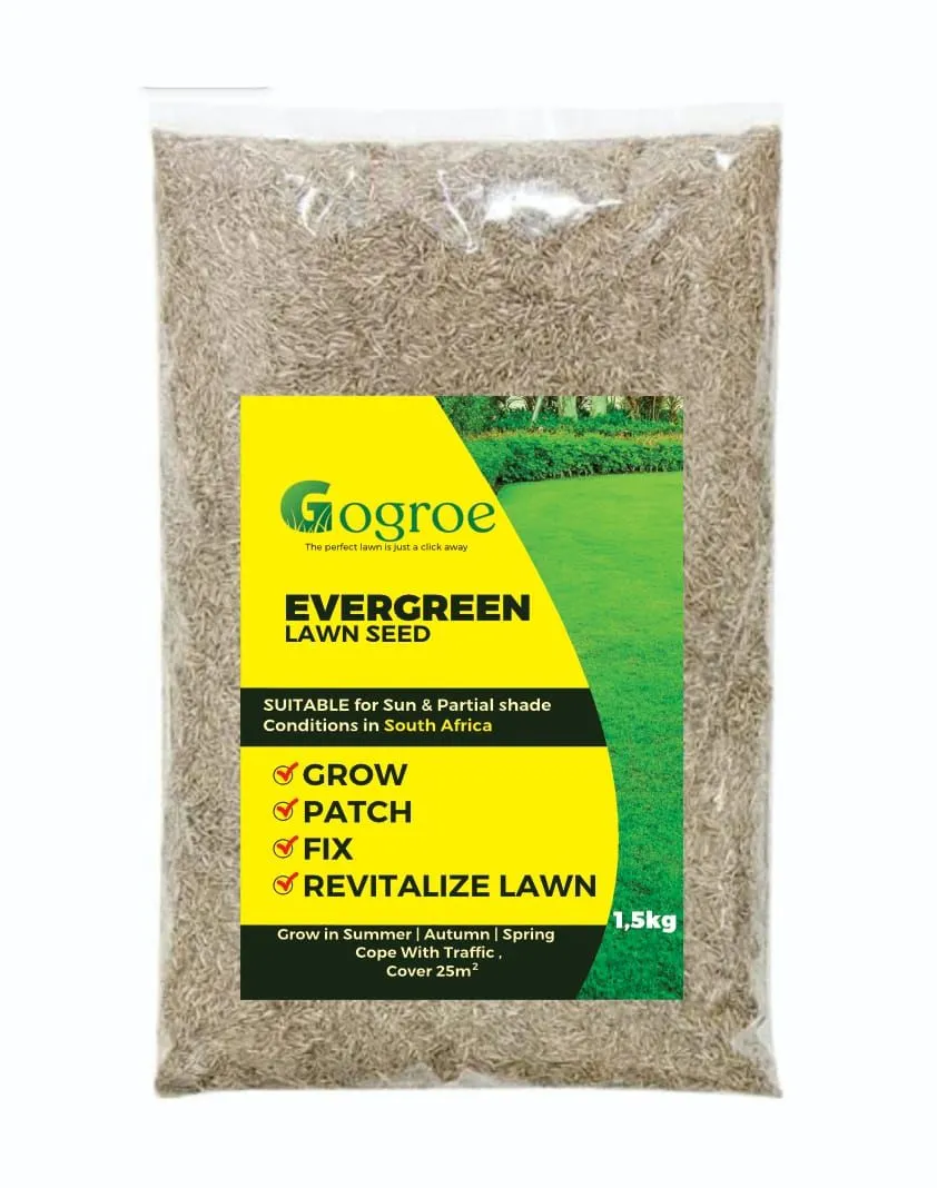 Gogroe Evergreen Lawn Seed 1.5kg