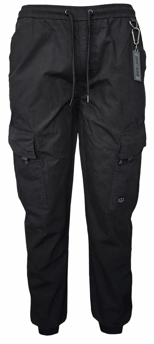 Soviet Thunderbolt Mens Fashion Cargo Pants - Black
