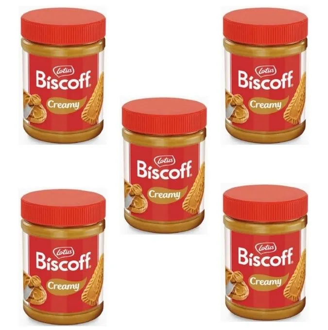 Lotus Biscoff Creamy Spread 1.6kg - Pack of 5 (8kg)