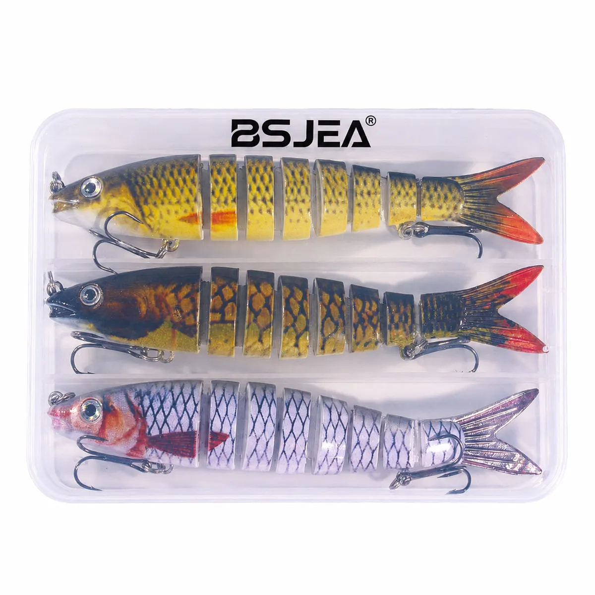 18g 13.4cCm Luyaduo Section Deepwater Fishing Bait - Grey, Brown