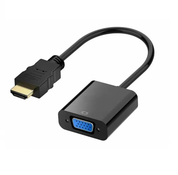 HDMI-VGA Adapter Converter Cable - Black