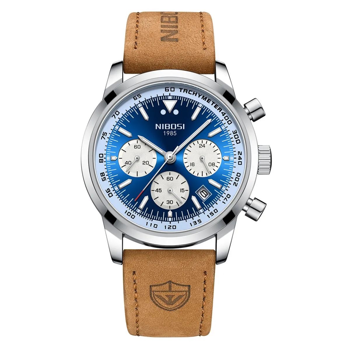 Men's Analog Quartz Chronograph Water-Resistant Wristwatch