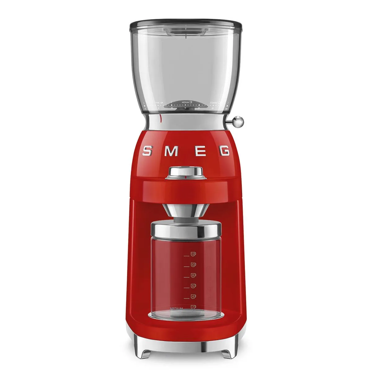Smeg 50's Style Retro Coffee Grinder - Fiery Red