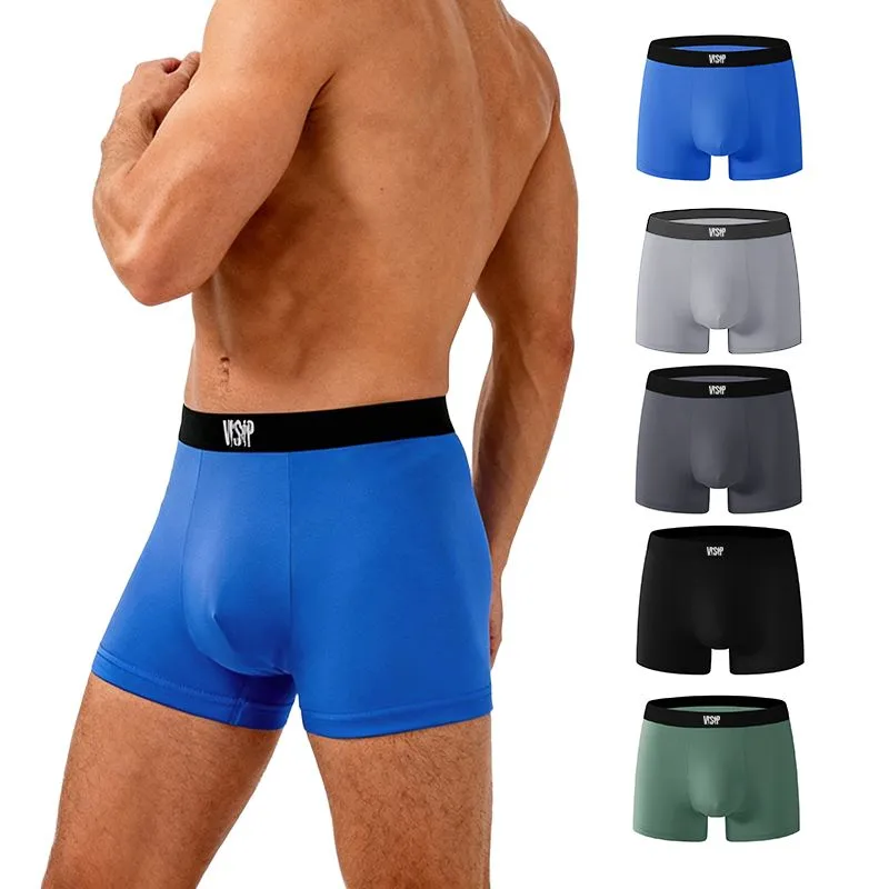 VSP Men's Boxer Briefs 5 Pack - Breathable Stretch Trunks Underwear