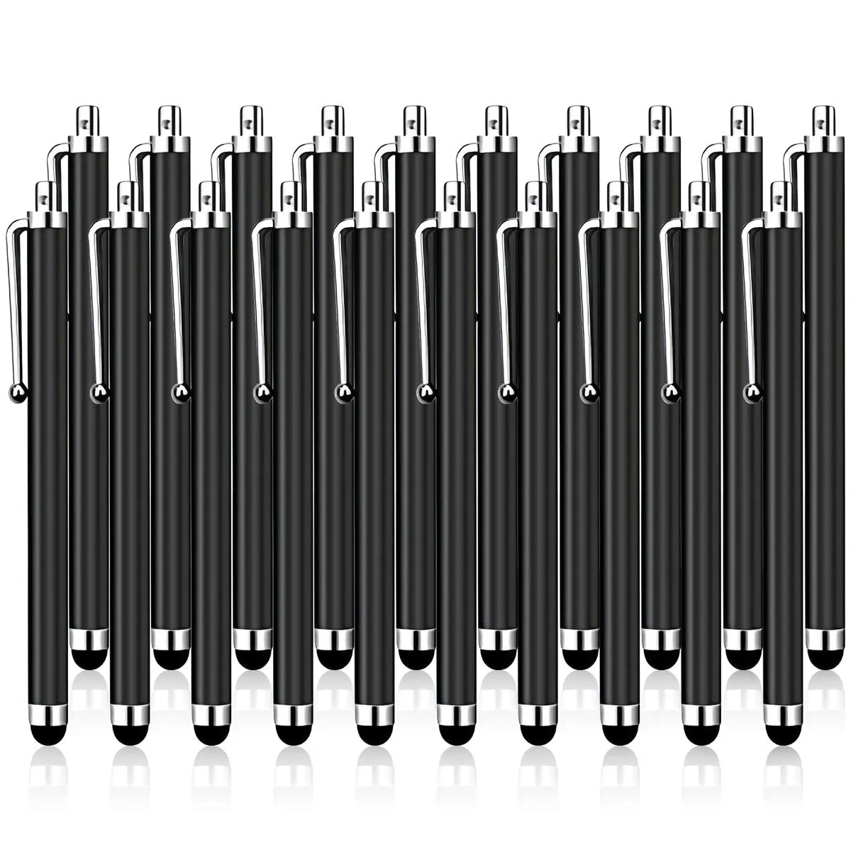 20 Pack Stylus Pen High Precision Universal for All Touchscreen Devices - Black