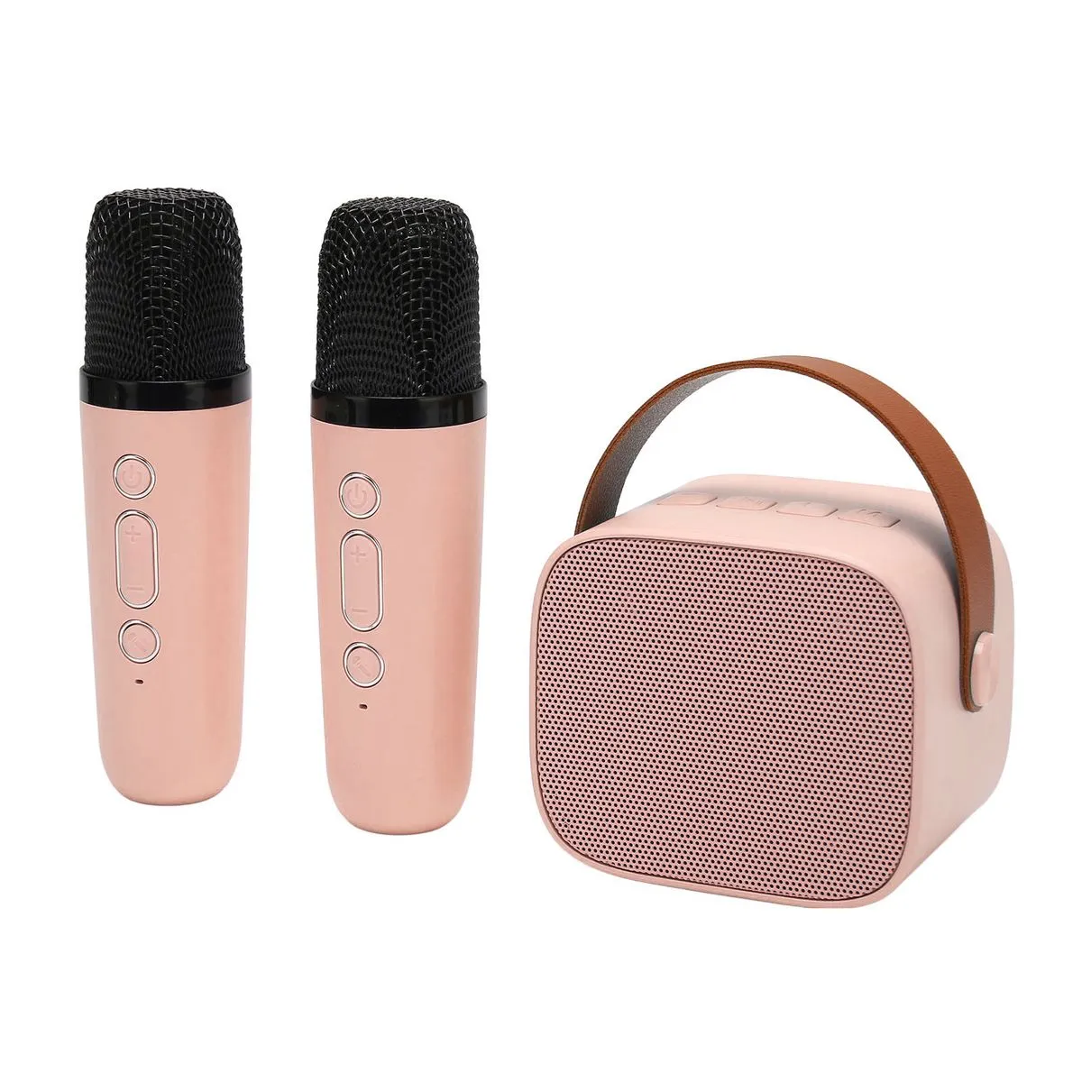 Karaoke Machine, 2 Mics, Pink