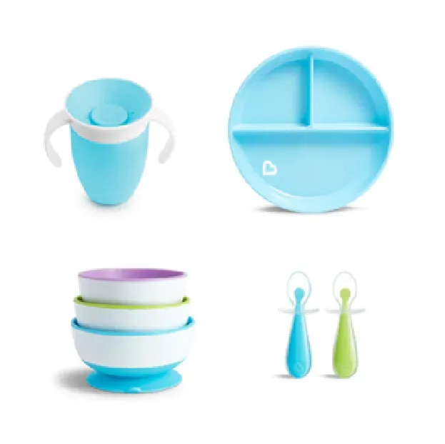 Munchkin - Baby Weaning Essentials Bundle - Blue