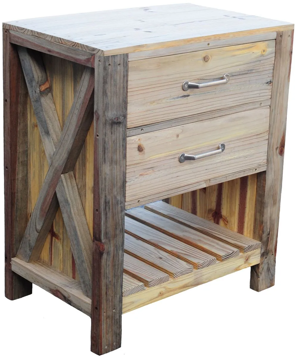 Kerneels Modern Rustic Bathroom Cabinet Furniture made from Wood - Mariner