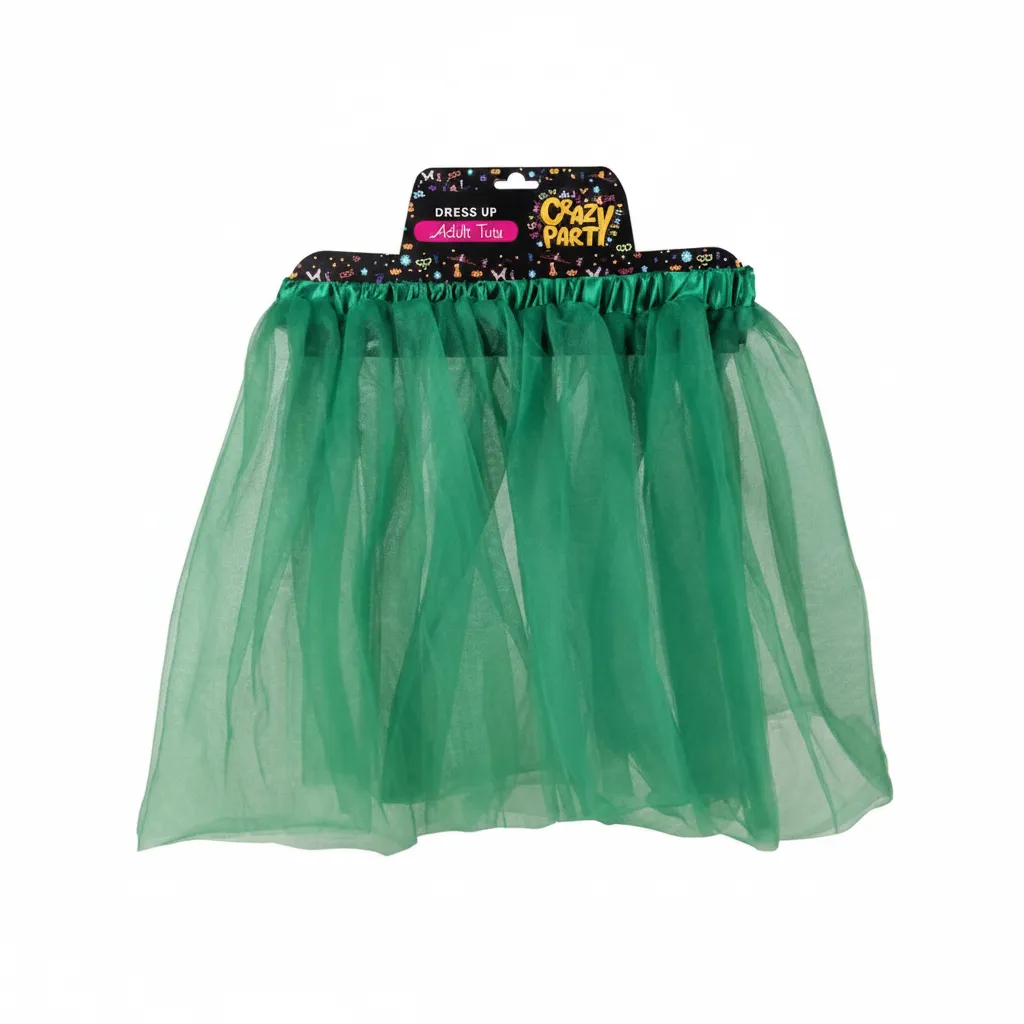 Crazy Party Green Adult Tutu Skirt for Costume and Festive Events