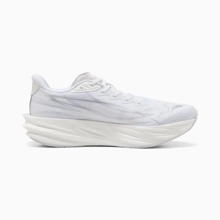 Puma Men's Deviate Pure NITRO Road Running Shoes - PUMA White/Ultra Red