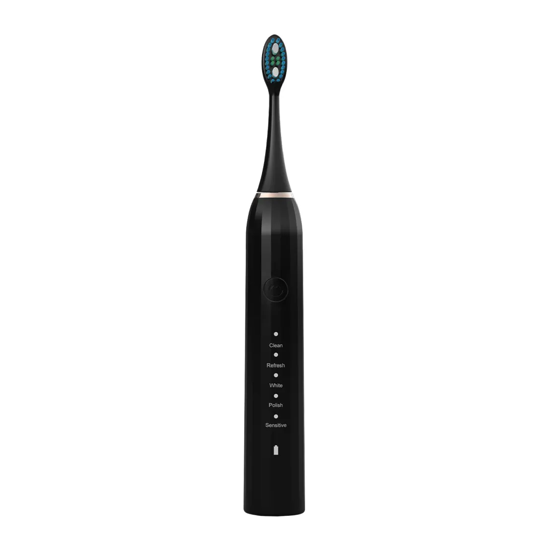 Ultrasonic Electric Toothbrush for Adults and Kids 5 Modes & Rechargeable - Black
