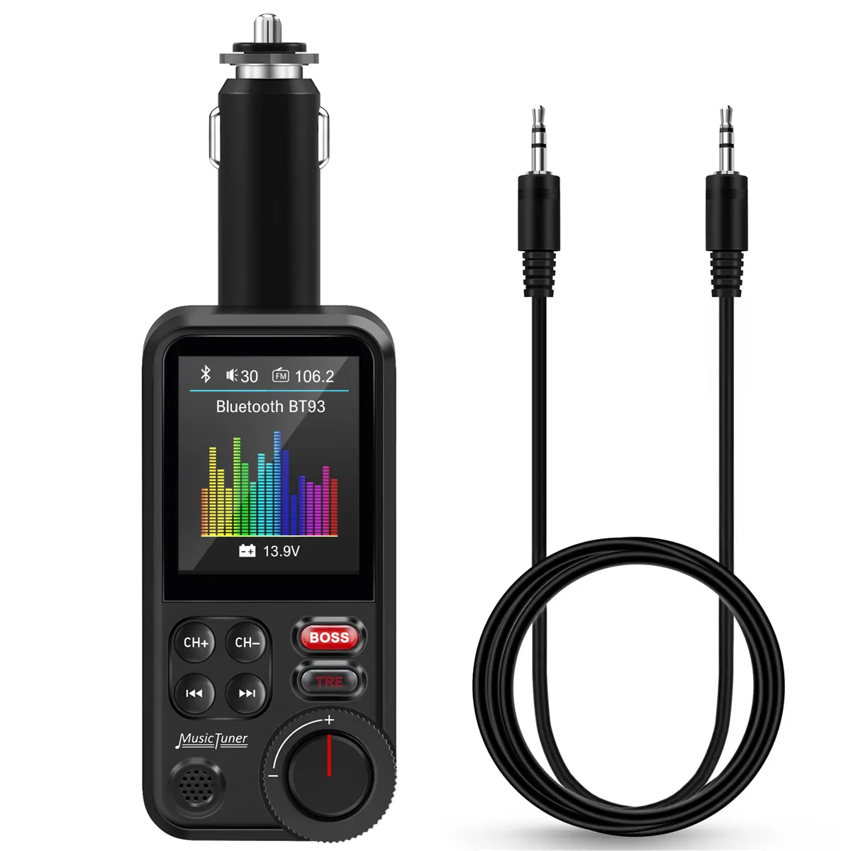 Bt93 Car Mp3 Player U Disk Music Bluetooth 5 0 Fm Transmitter Eq Mode