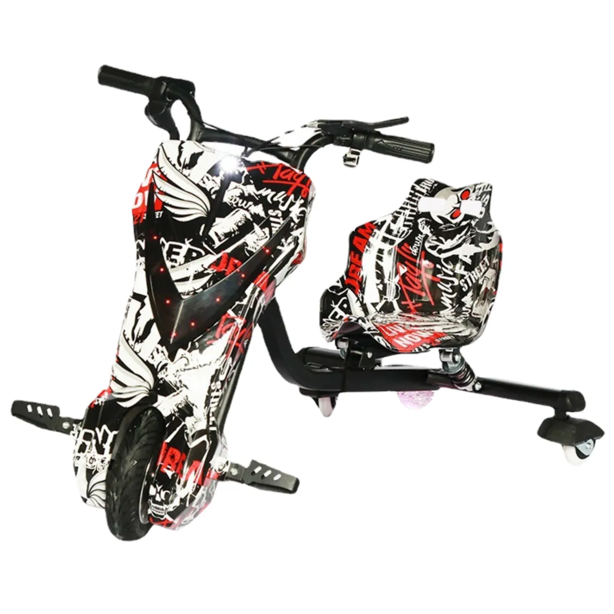 Electric Trike for Kids & Adults - 3 Wheel - White