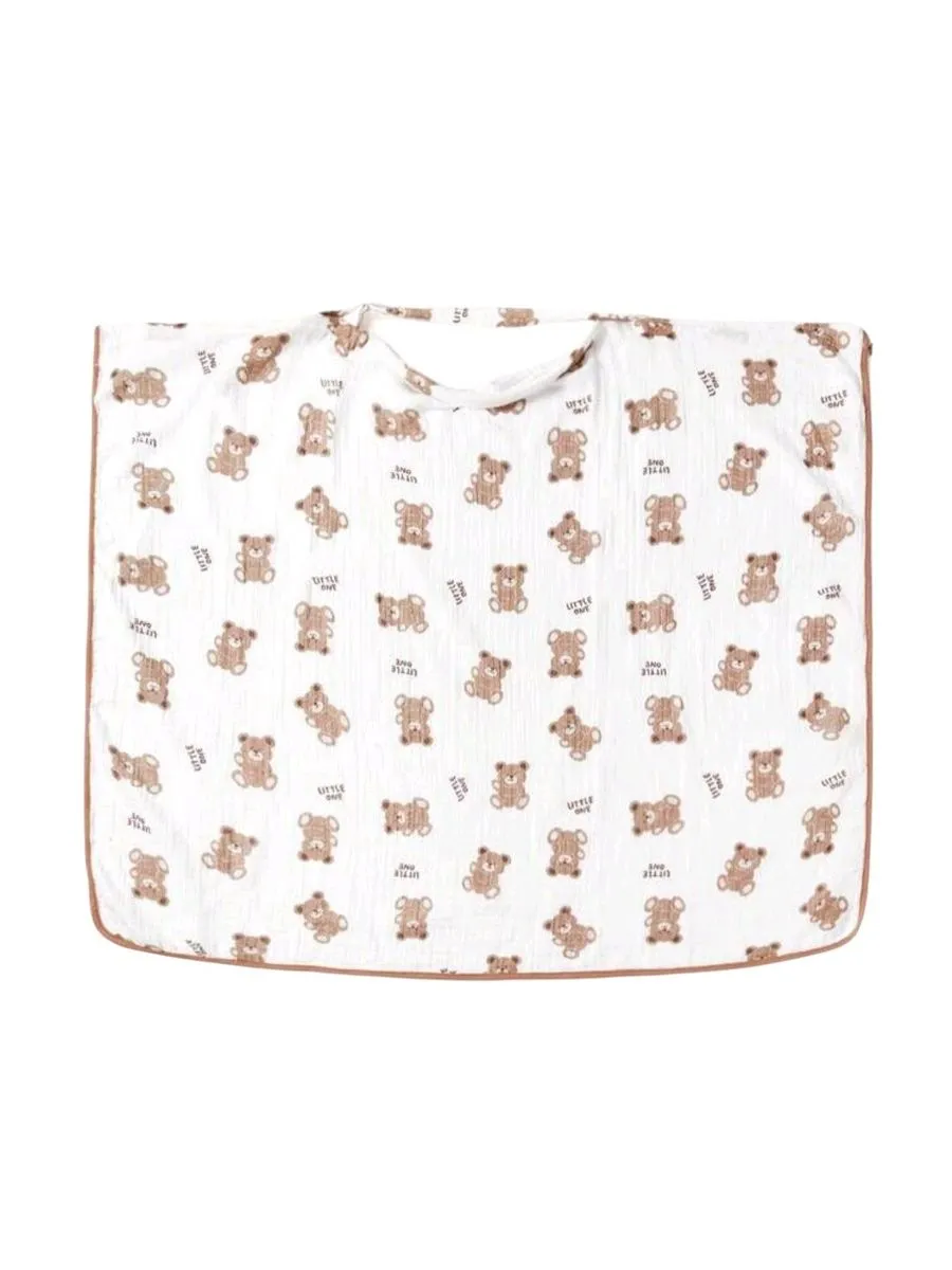 Breathable Bear Print Nursing Robe