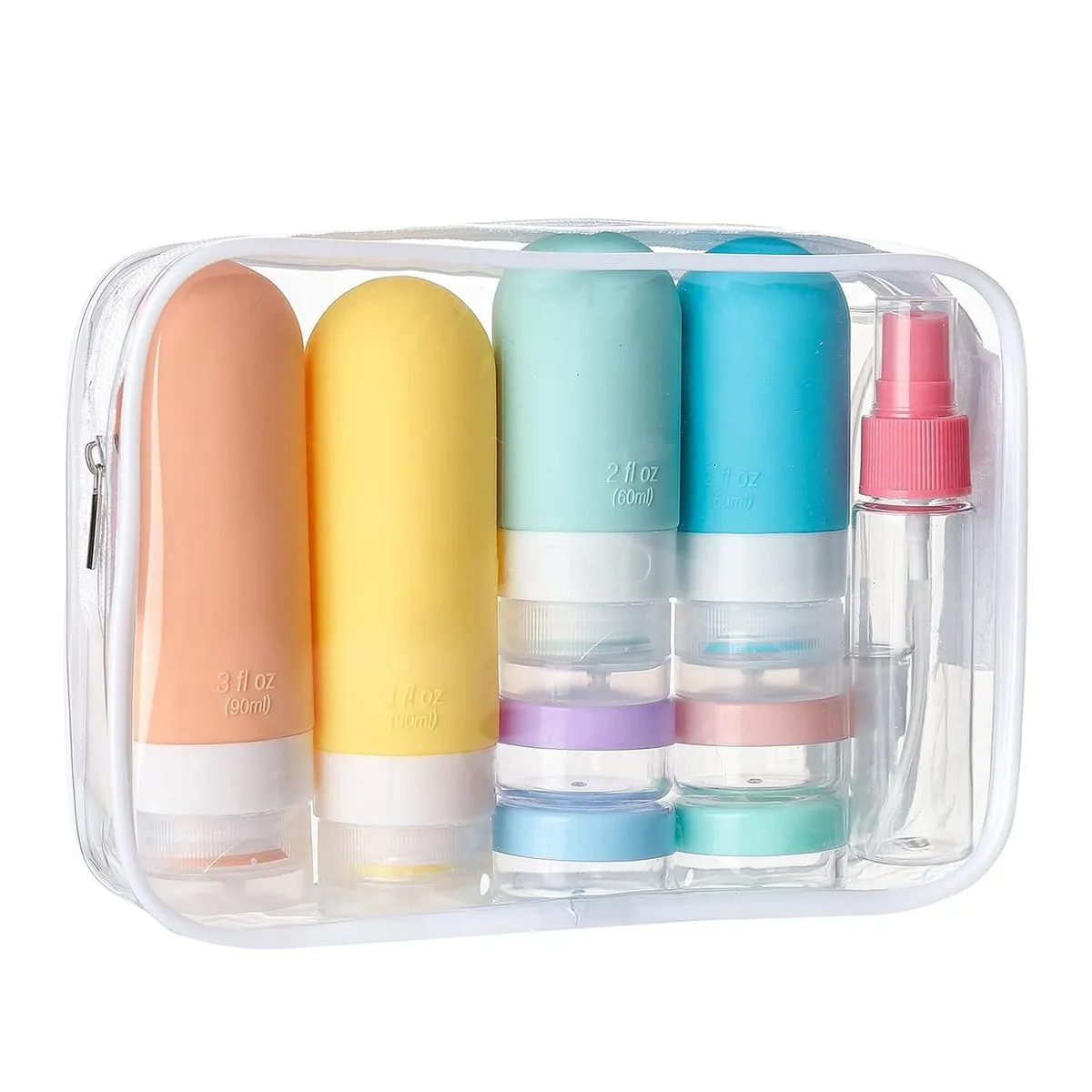 Travel Bottles for Toiletries Silicone Travel Containers - 18 Pack