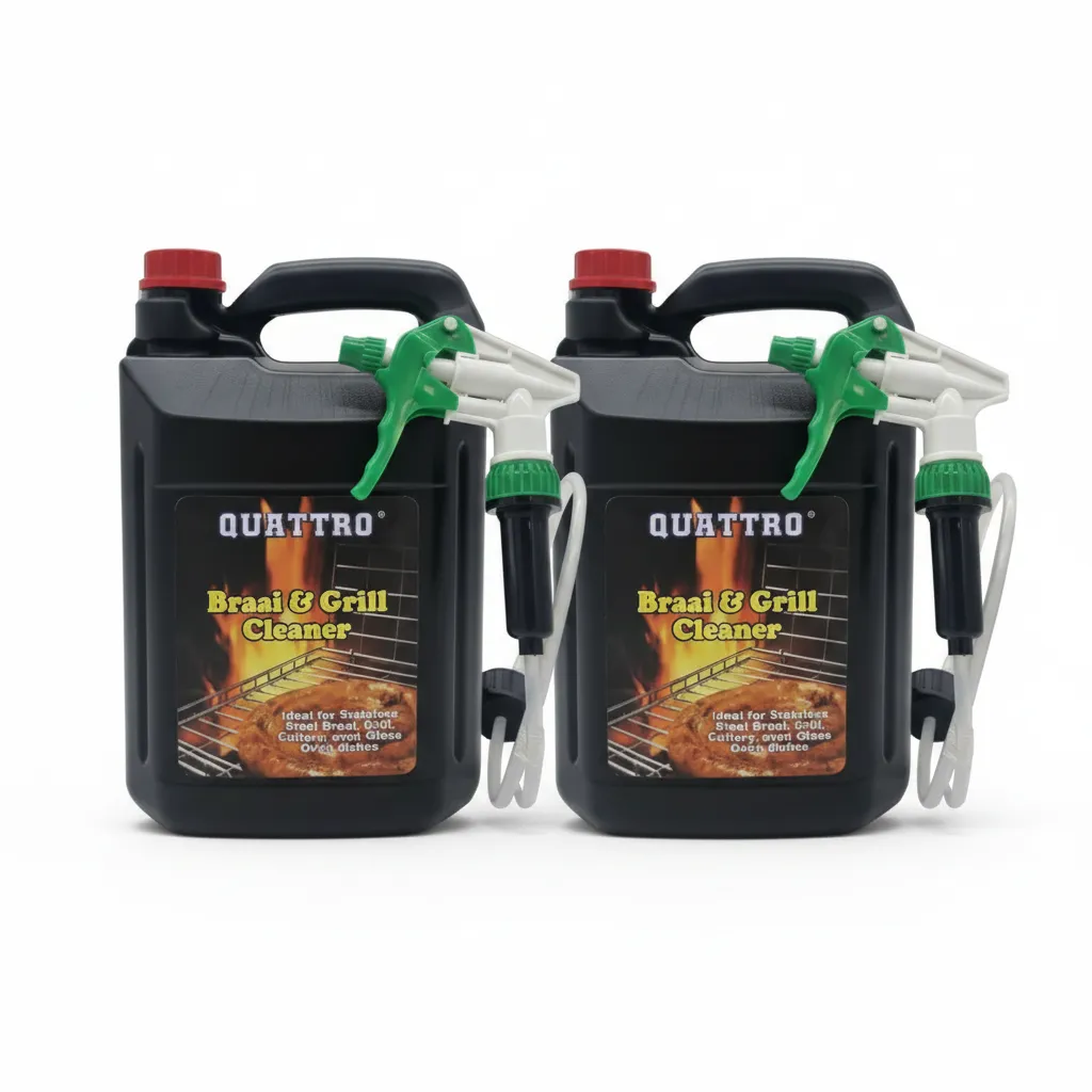 Quattro 5L Braai and Grill Cleaner for Tough Grease Removal - 2 Pack