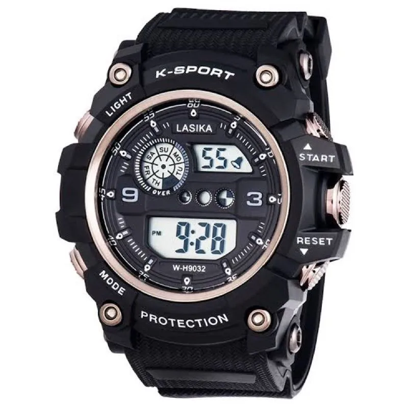 LASIKA Digital Watch K Sport Water Resistance - Brown