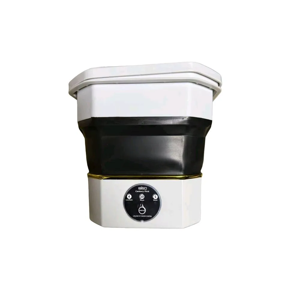 Foldable Mini Washing Machine for Underwear and Socks - BLACK