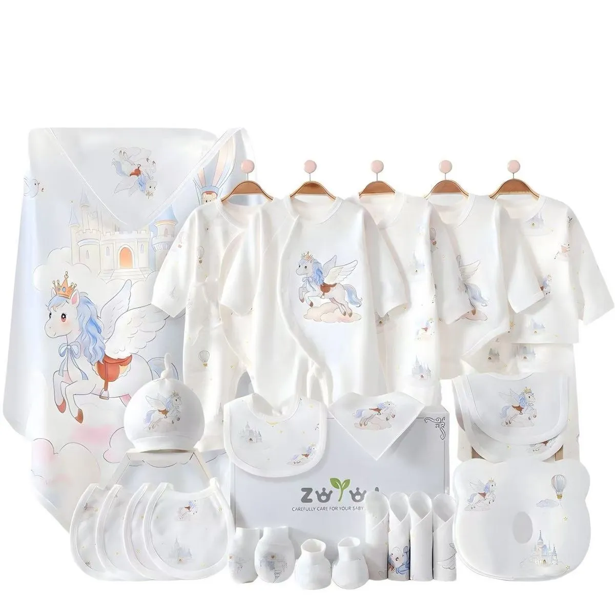 25-Piece Newborn Baby Clothing Gift Set, 100% Cotton, 59cm (0-3 Months)