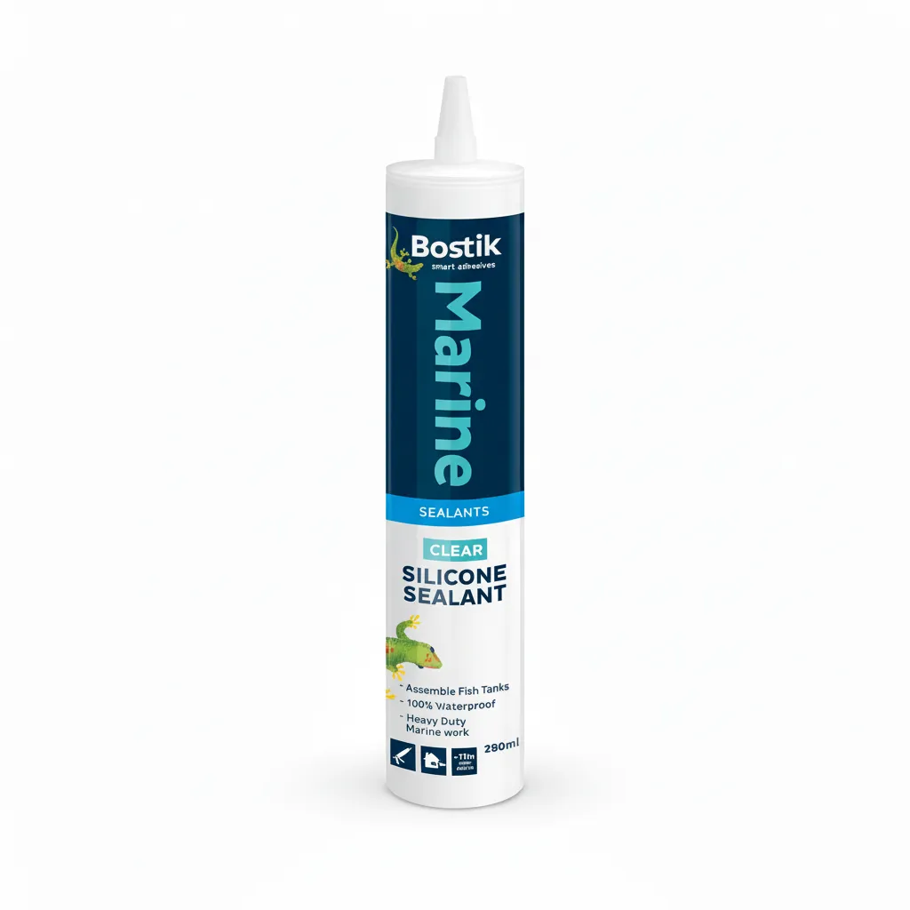Bostik Clear Marine Silicone Sealant 280ml - Waterproof & Flexible