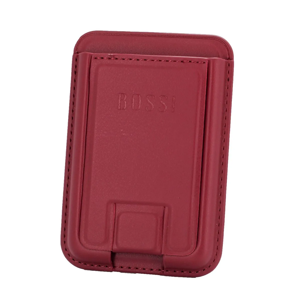 Magnetic Phone Credit Card Holder - Burgundy