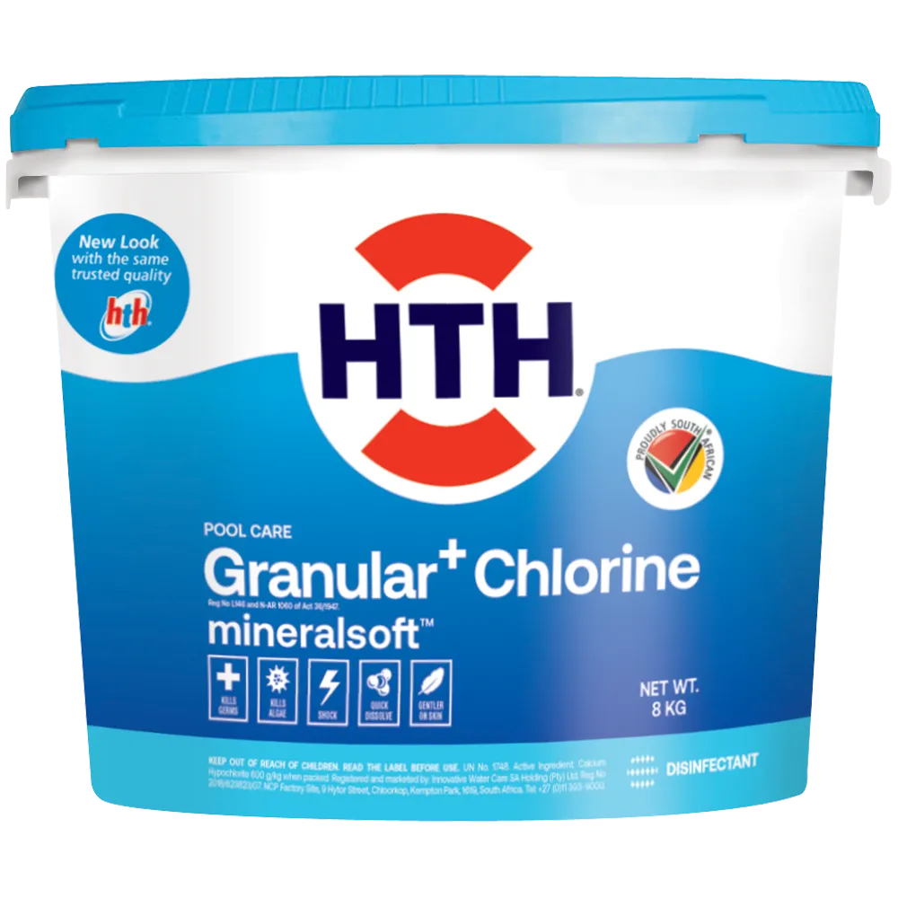 HTH Granular & Mineral Soft Pool Cleaners - Pool Chemicals (8kg)