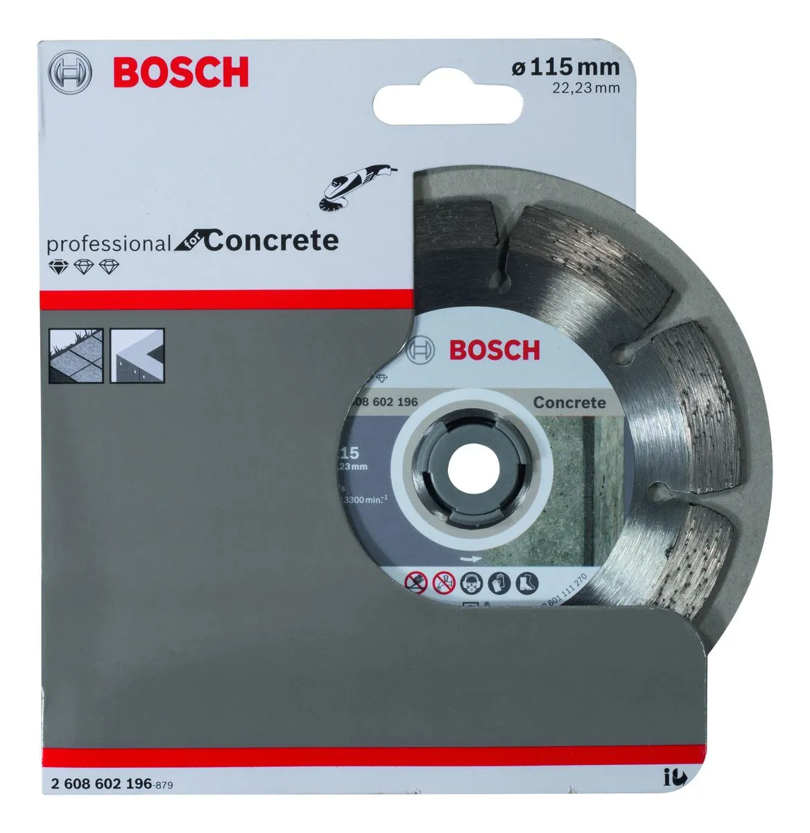 Standard for Concrete diamond cutting disc 115 x 22,23 x 1,6 x 10 mm