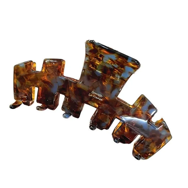 Vintage Tortoiseshell Hollow Hair Claw - Brown