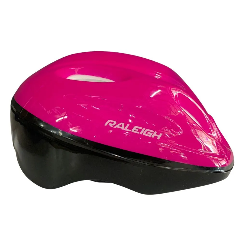Raleigh Sporting Pink Kids Bicycle Helmet - One Size