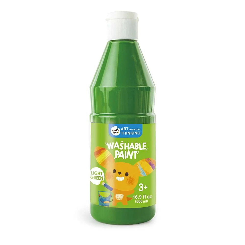 Jar Meló - Washable Paint for Kids - Non-Toxic Tempera Paint - 500ml Green