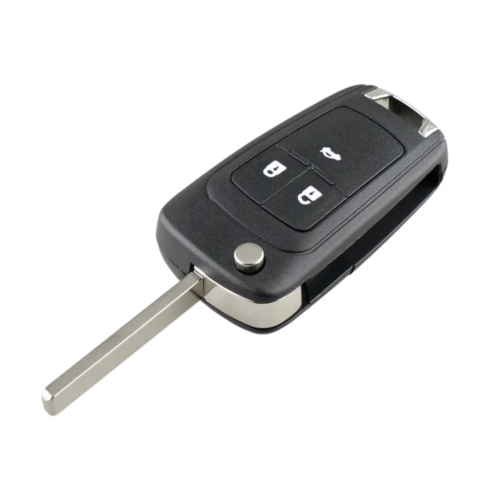 Opel Car Keys Replacement 3 Buttons Car Key Case with Foldable Key Blade