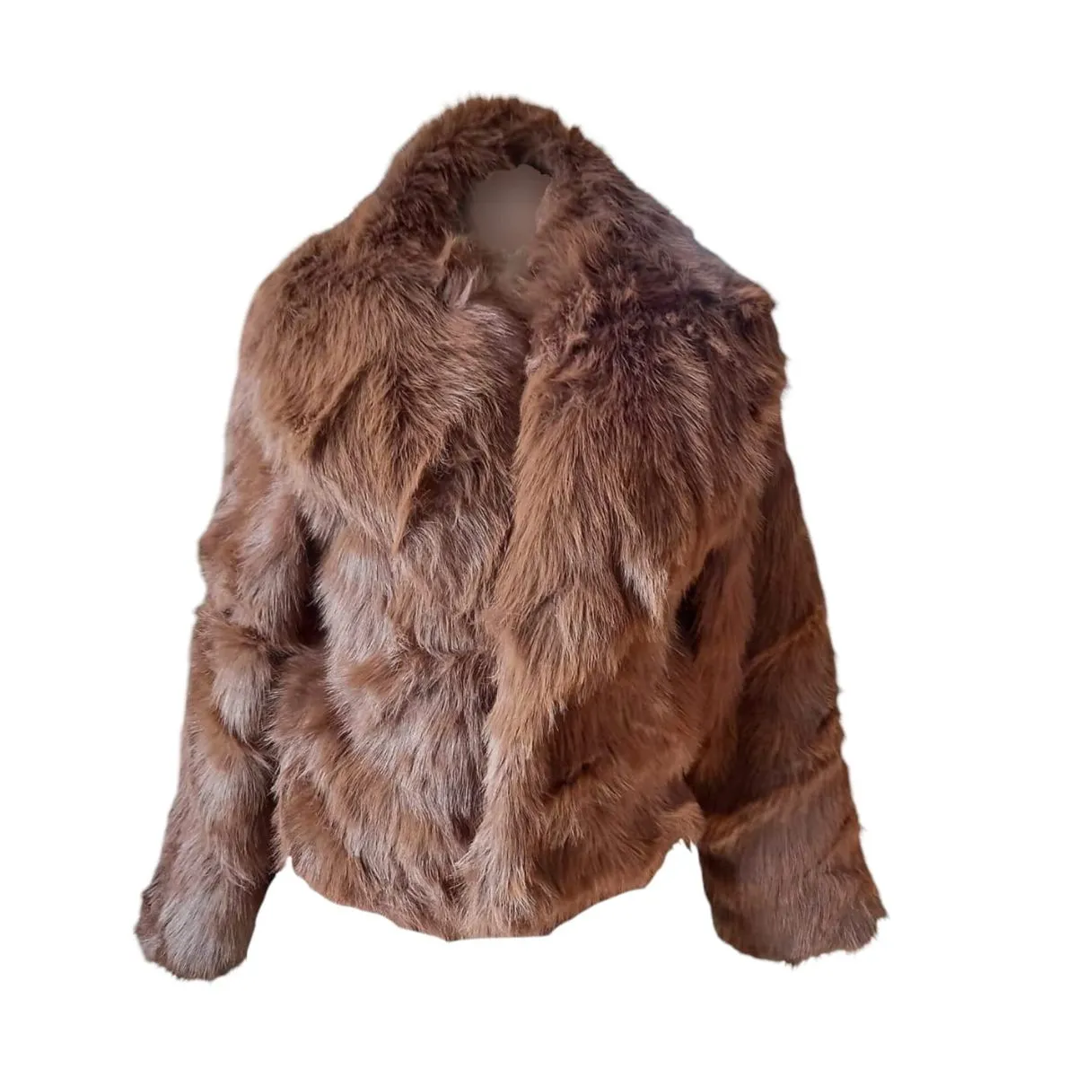 Ladies Brown Fur Coat
