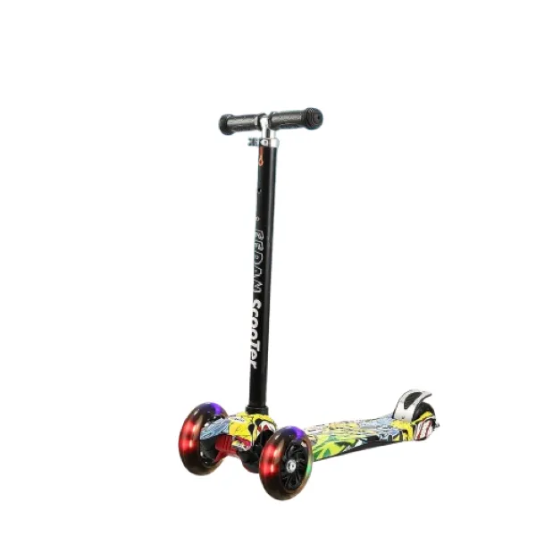 Adjustable Height Lean-to-Steer Scooter