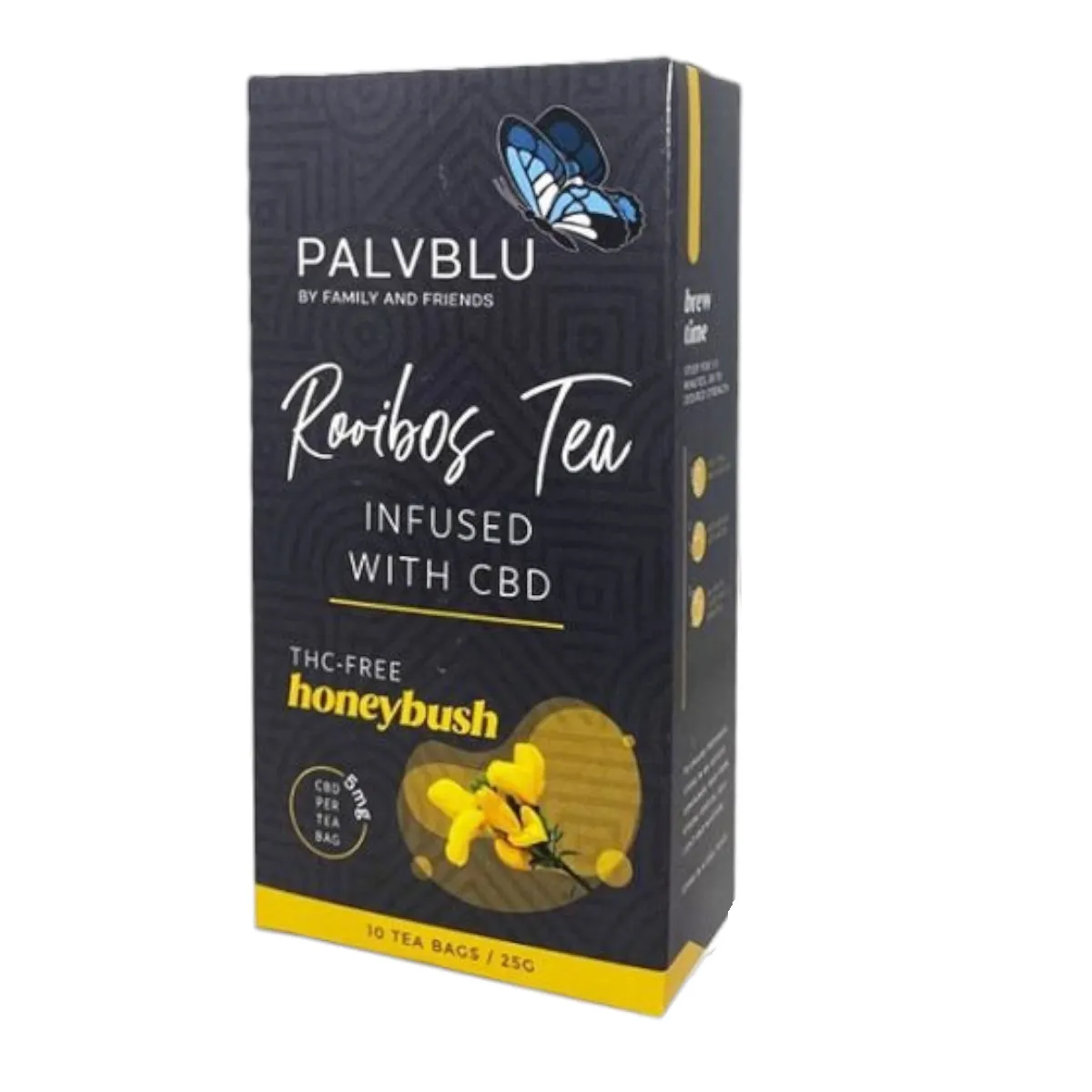 Palvblu Rooibos CBD HoneyBush Infused Tea (10 Teabag's Per Box)