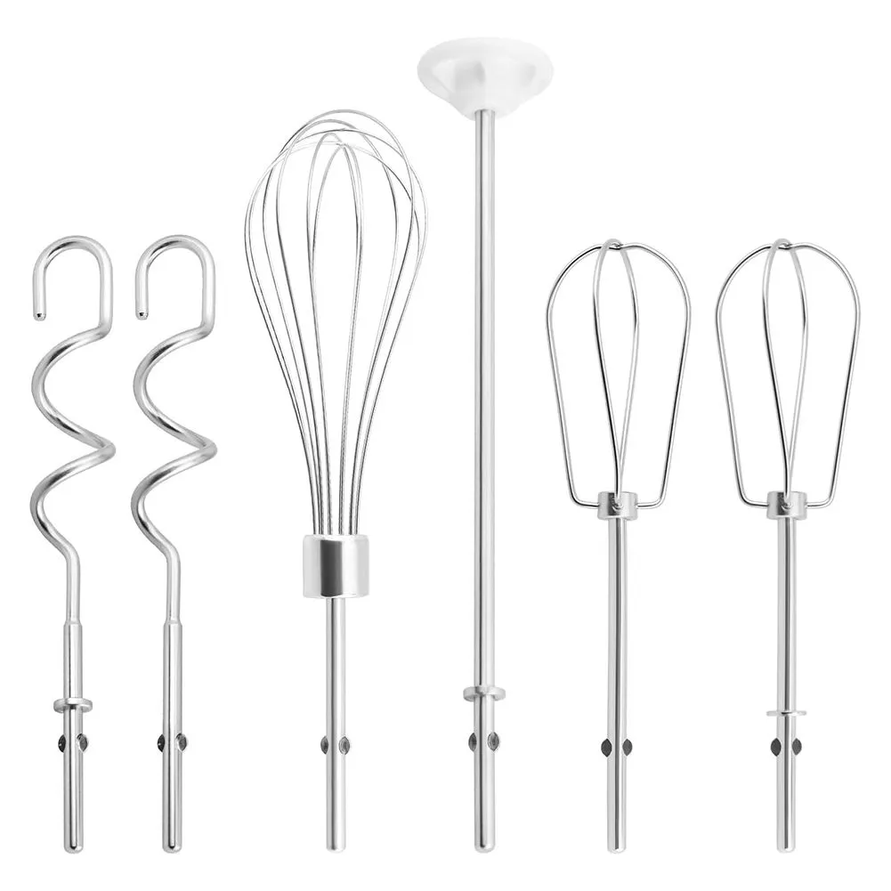 Hand Mixer Attachments Beater,Whisk,Blending Rod and Dough Hooks, Stainless
