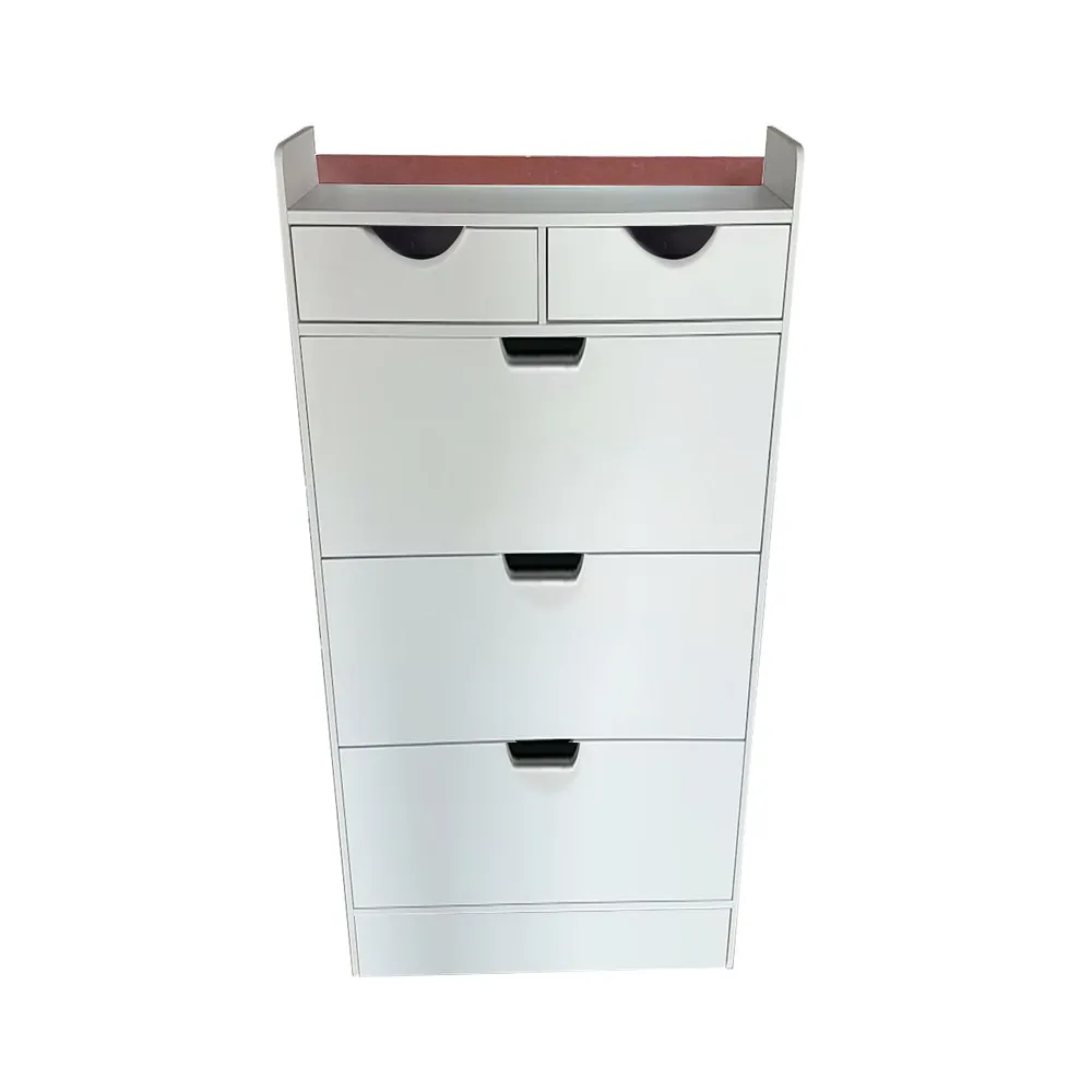 4-Tier Wooden Shoe Cabinet, Multi-Tiered Flip-Down Shoe Closet