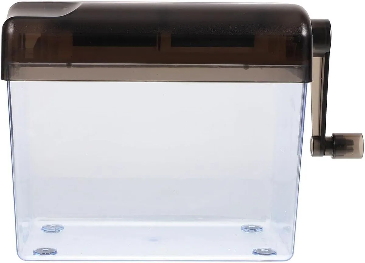 Manual Desktop Paper Shredder A6 Small Size Hand Crank Office Document