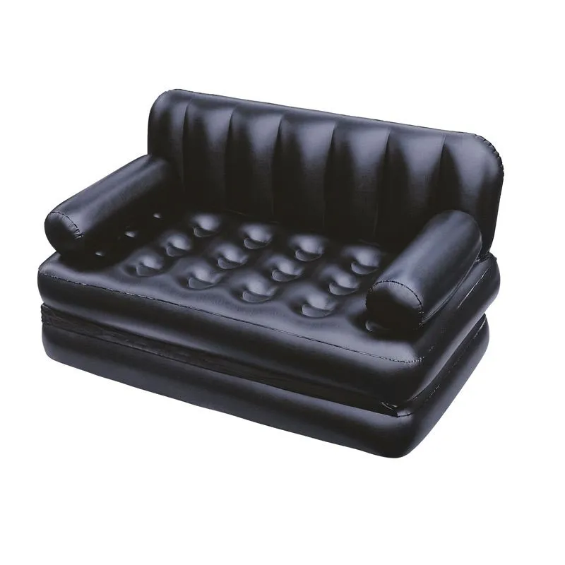 Inflatable Sofa Bed with Armrest - Camping Outdoor Mattress Couch