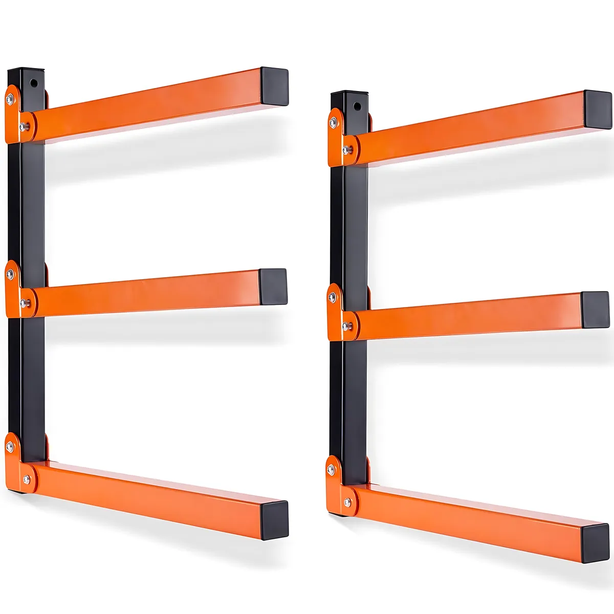 Lumber Storage Rack Firewood Wall Rack - 2 Pack