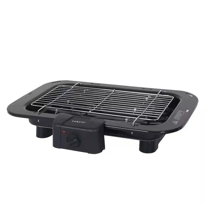 Non-stick Coating Electric Grill Kitchen Outdoor Electric Oven/grill black