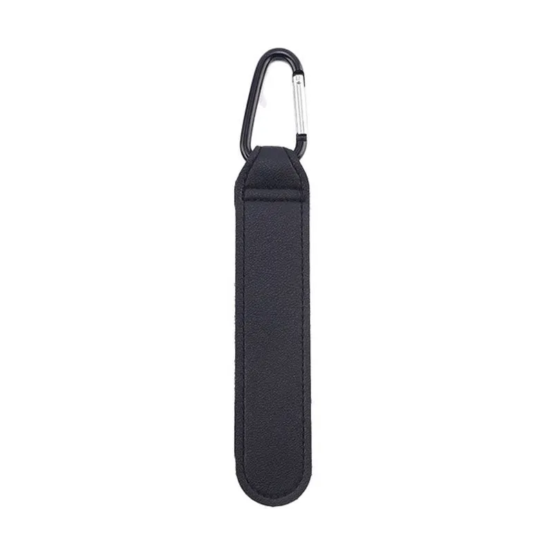 Durable And Non Slip PU Leather Baby Stroller Hook For Outdoor Babies - Black