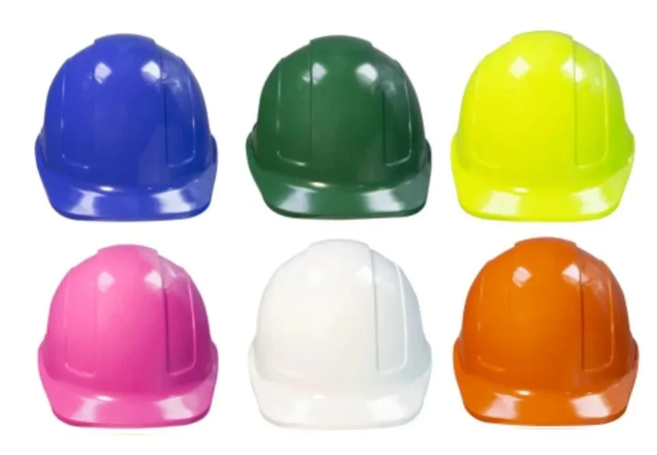 Builder Dress Up Plastic Hats - 6 x Assorted Colours - Umlozi