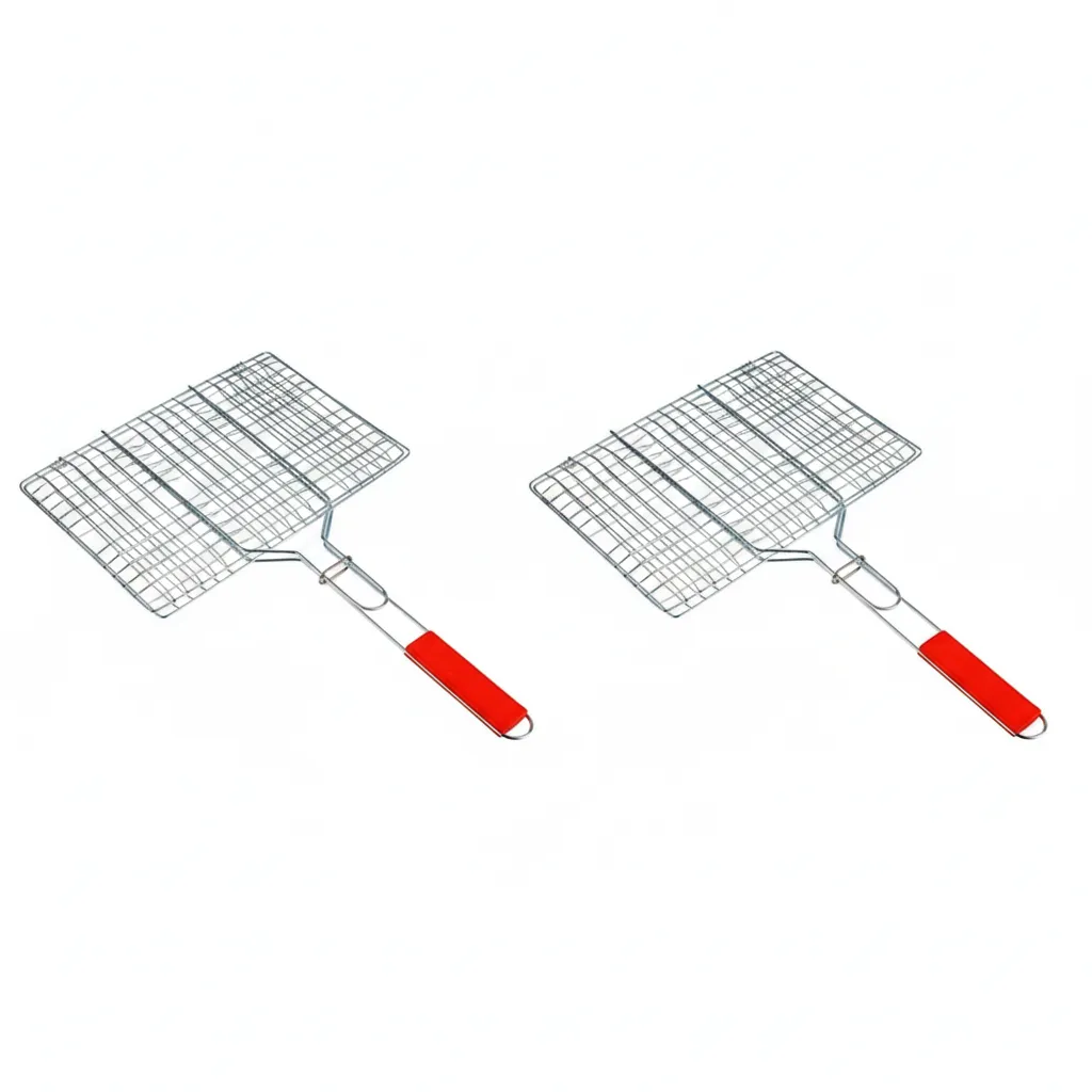 Casey Large 34cm BBQ Griller with Comfortable Handle - 2 Pack