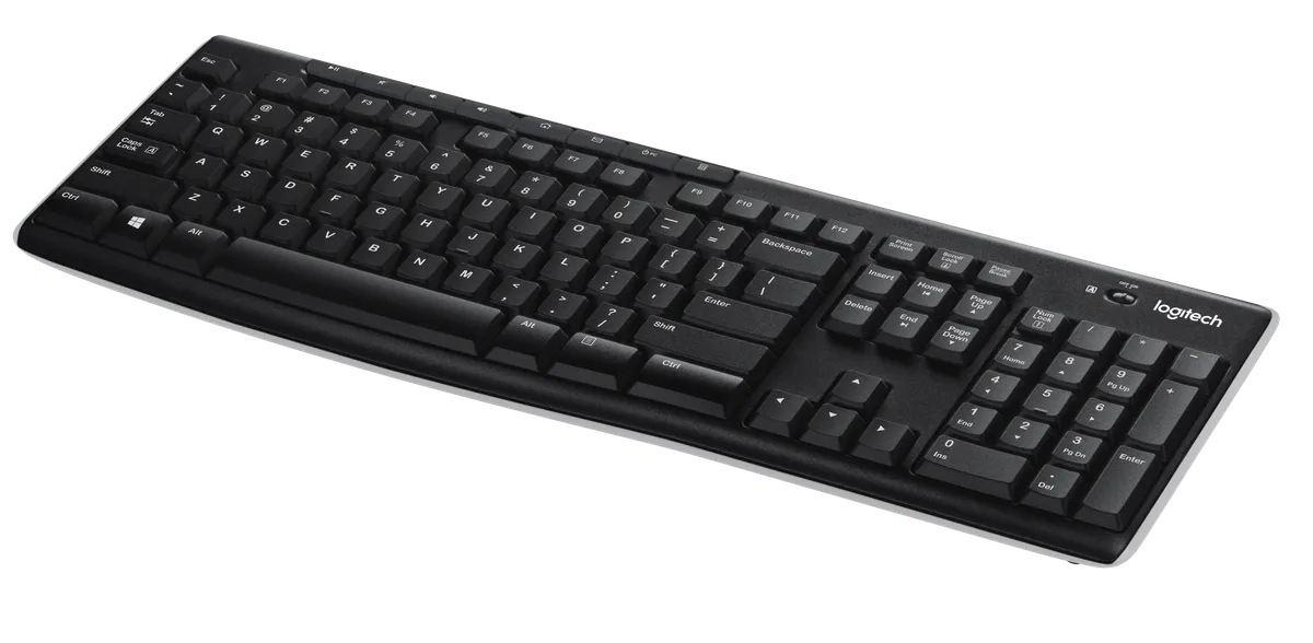 Logitech K270 Wireless Spill Resistant Keyboard with Long Battery Life