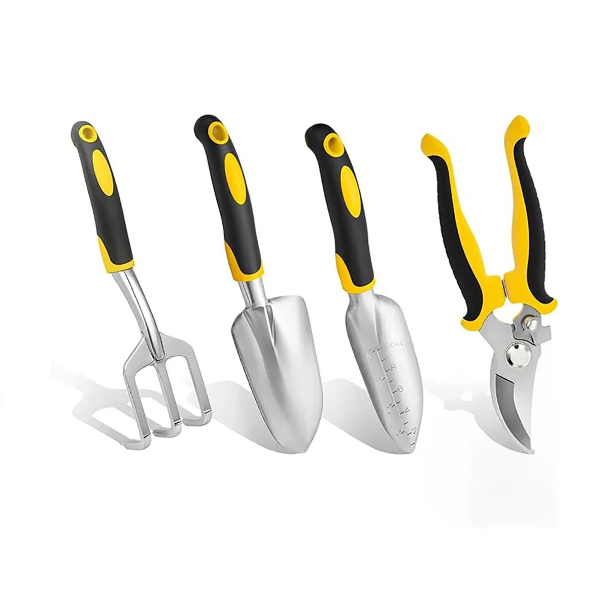 4-Piece Garden Tool Set Heavy Duty Aluminum Hand Gardening Tools for Yard
