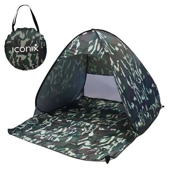 Iconix Pop-Up Beach and Camping Tent - Cool Camo