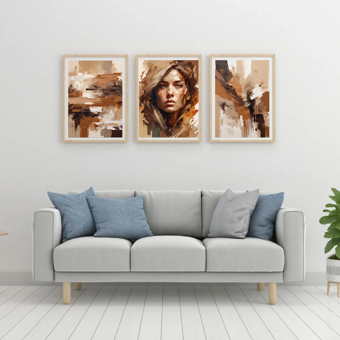 Different: Lady in Brown Wall art